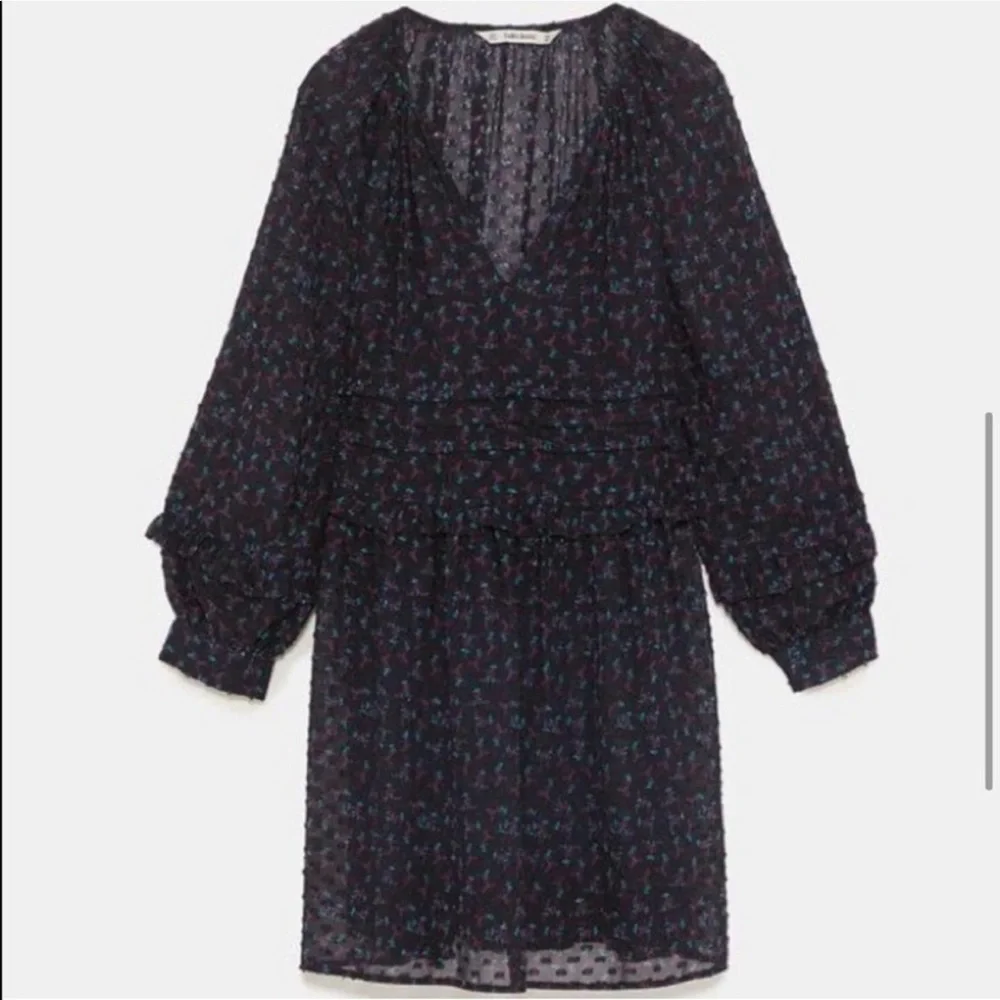 ZARA Ruffle Dress - Picture 2 of 6